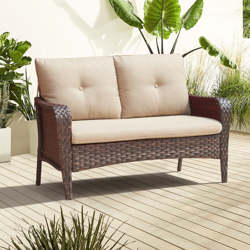 Patio Sofa Outdoor Loveseat Sofa 2 Seater