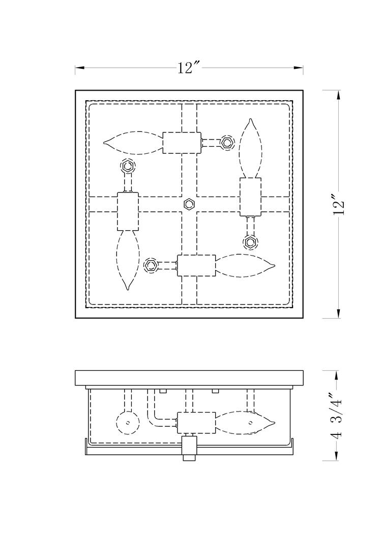 Z-Lite 592FBK