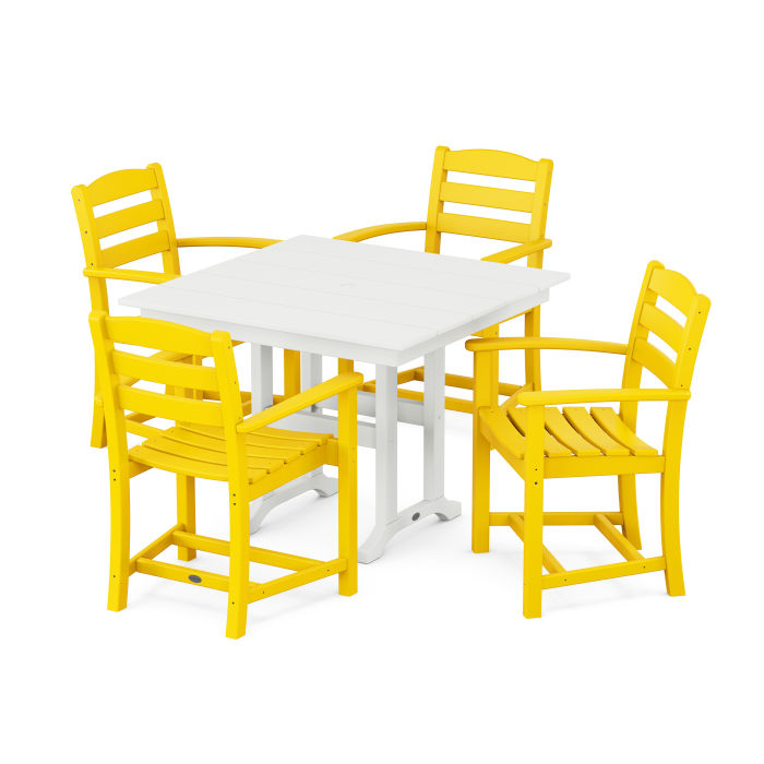 Polywood La Casa Café 5-Piece Farmhouse Dining Set PWS1146-1