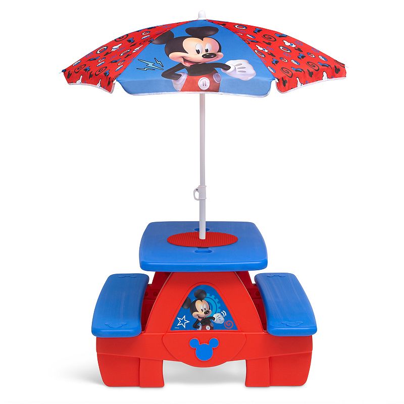 Disney's Mickey Mouse Picnic Table with Umbrella by Delta Children