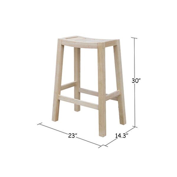 Solid Wood Ranch Stool