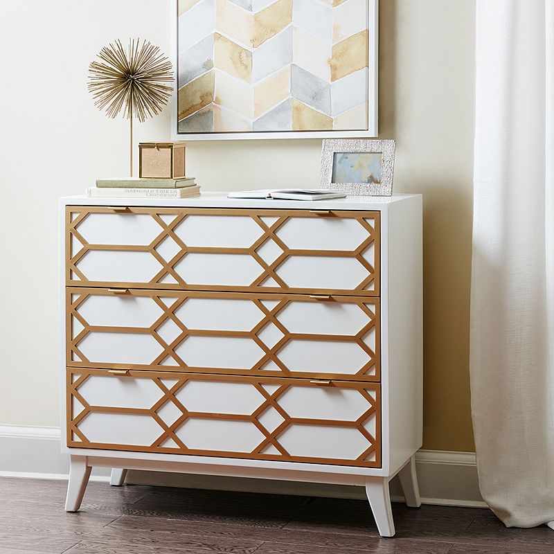 Madison Park Gabrielle 3-Drawer Storage Dresser