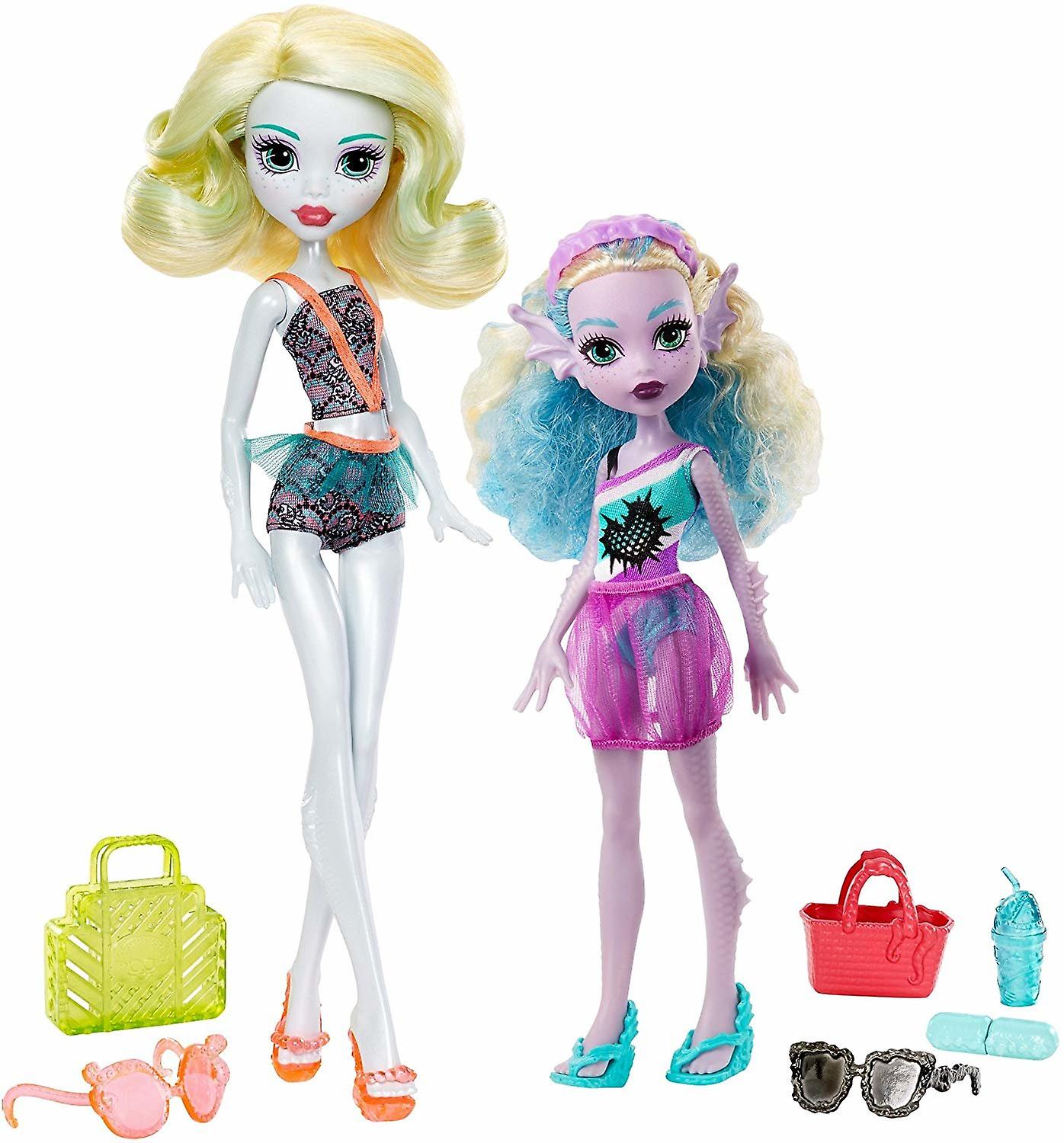 Monster High 2-Pack Family Lagoona Blue and Kelpie Blue Dolls Doll