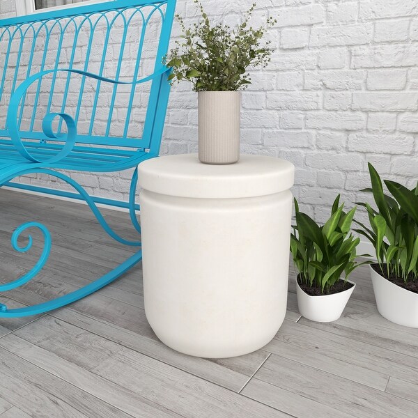 Fiber clay Industrial Outdoor Stool 17 x 15 x 15