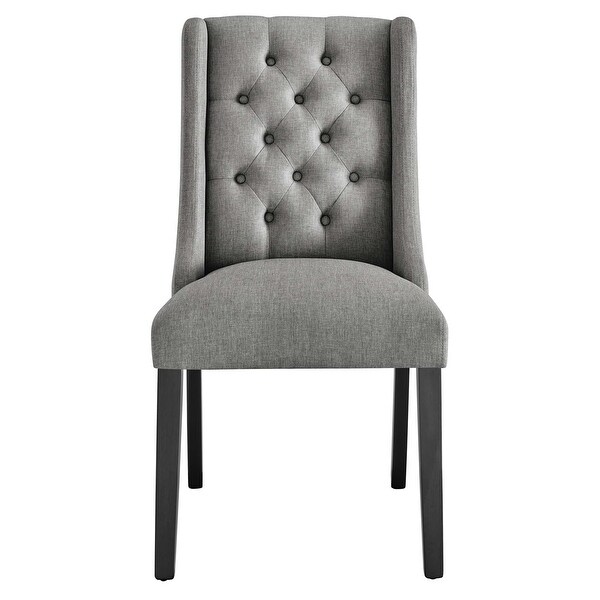 Baronet Button Tufted Fabric Dining Chair