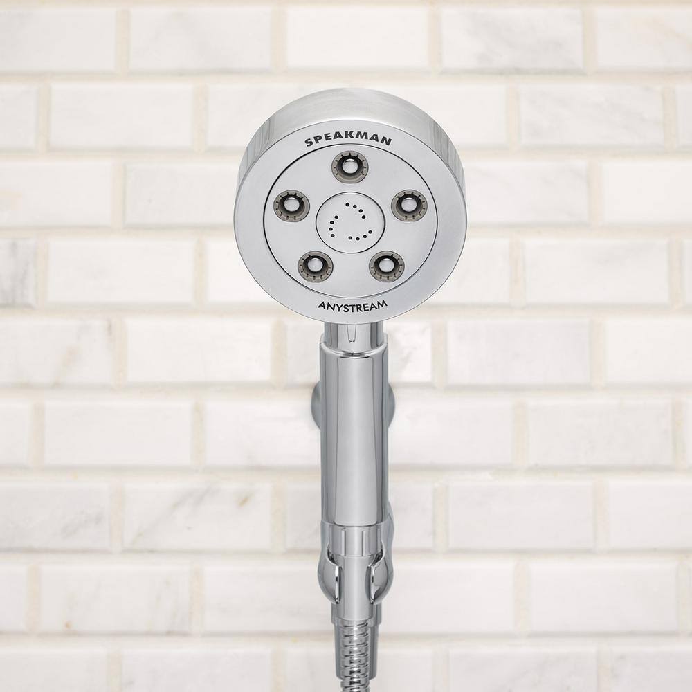 Speakman 3-Spray 4 in. Single Wall Mount Handheld Adjustable Shower Head in Chrome VS-3010