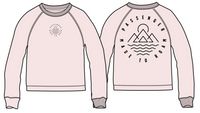 Remote Recycled Cotton Sweatshirt - Barely Pink