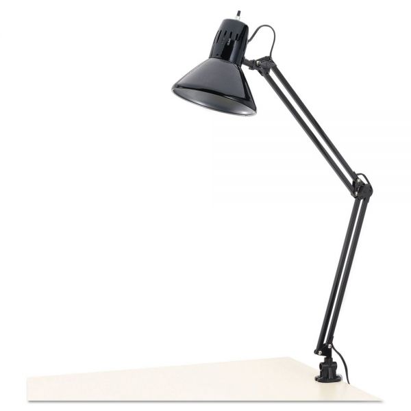 Alera Architect Lamp， Adjustable， Clamp-on， 6.75w x 20d x 28h， Black