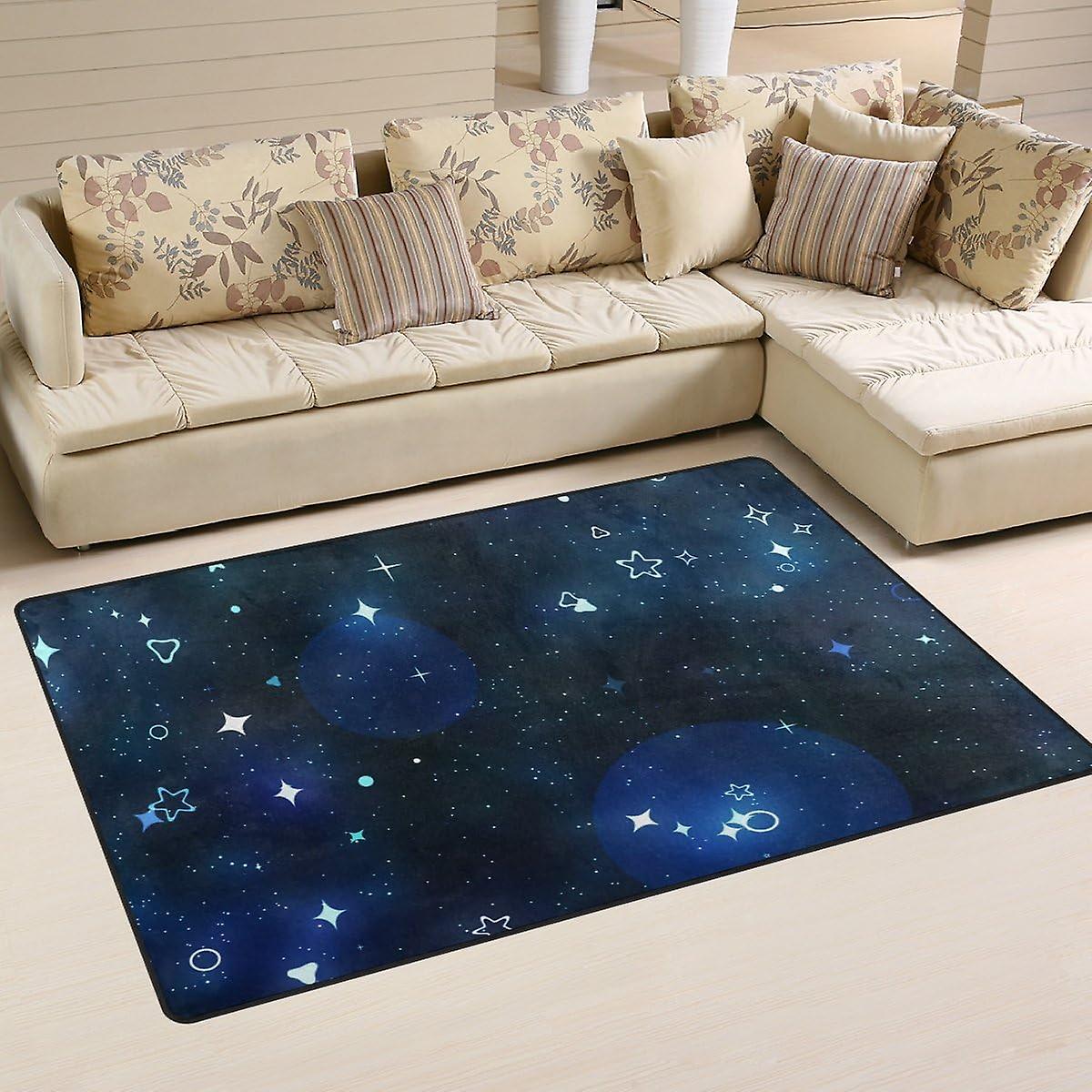 Colourlife Lightweight Carpet Mats Area Soft Rugs Floor Mat Doormat Decoration For Rooms Entrance 31 X 20 Inches Sky Galaxy