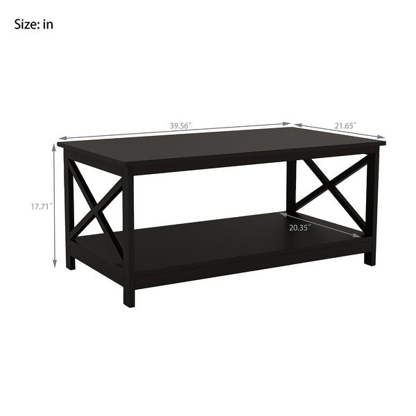 Black Oxford Coffee Table