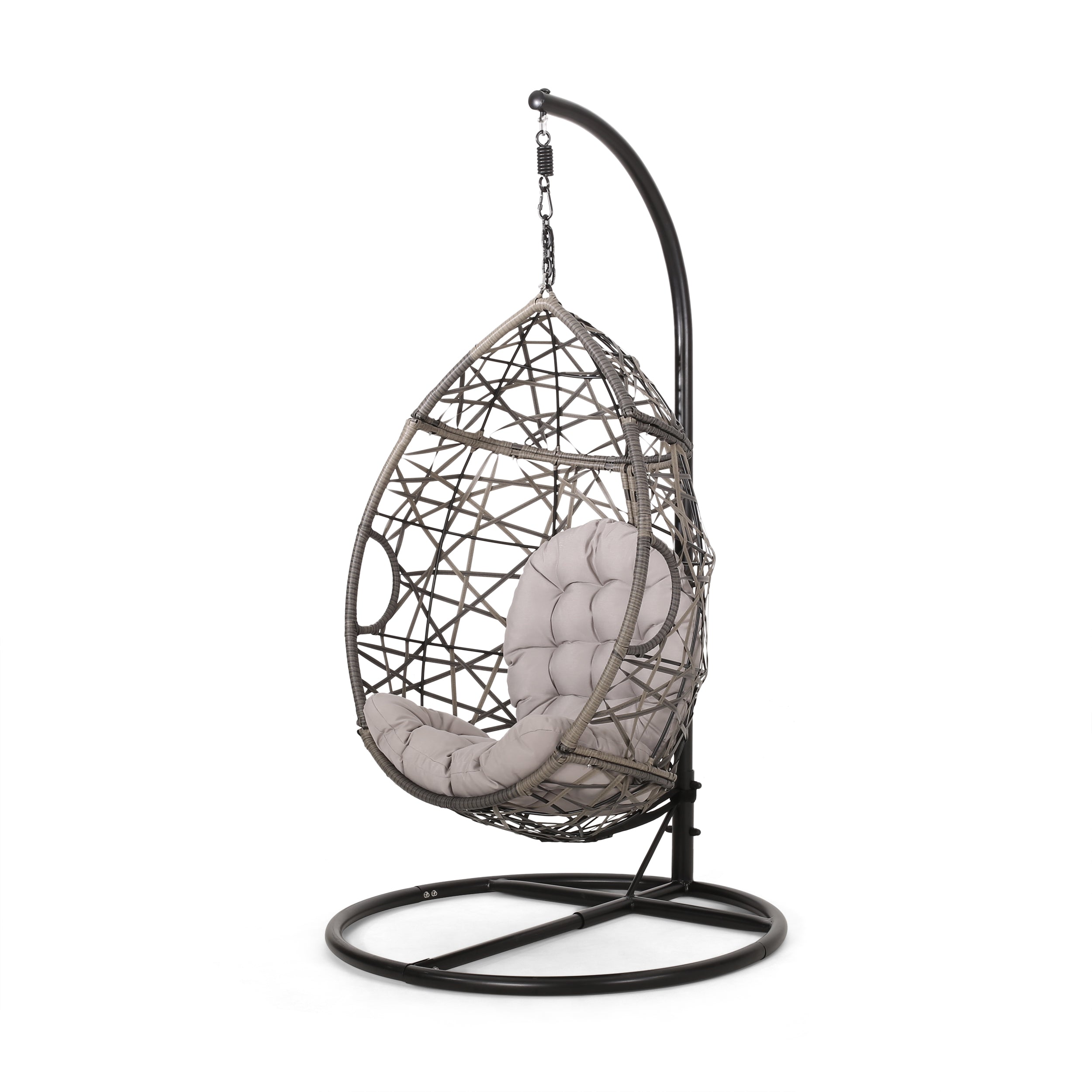 Berkley Outdoor Wicker Hanging Teardrop / Egg Chair