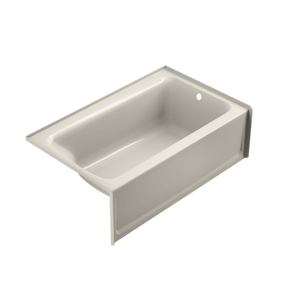 JACUZZI PROJECTA 60 in. x 36 in. Acrylic Right Drain Rectangular Alcove Bathtub in Oyster R1S6036BRXXXXY