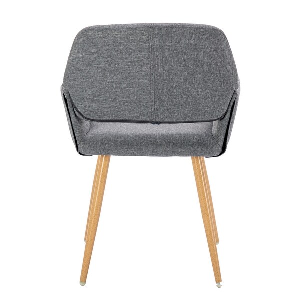 Modern Accent Chairs Fabric Upholstered with Metal Legs