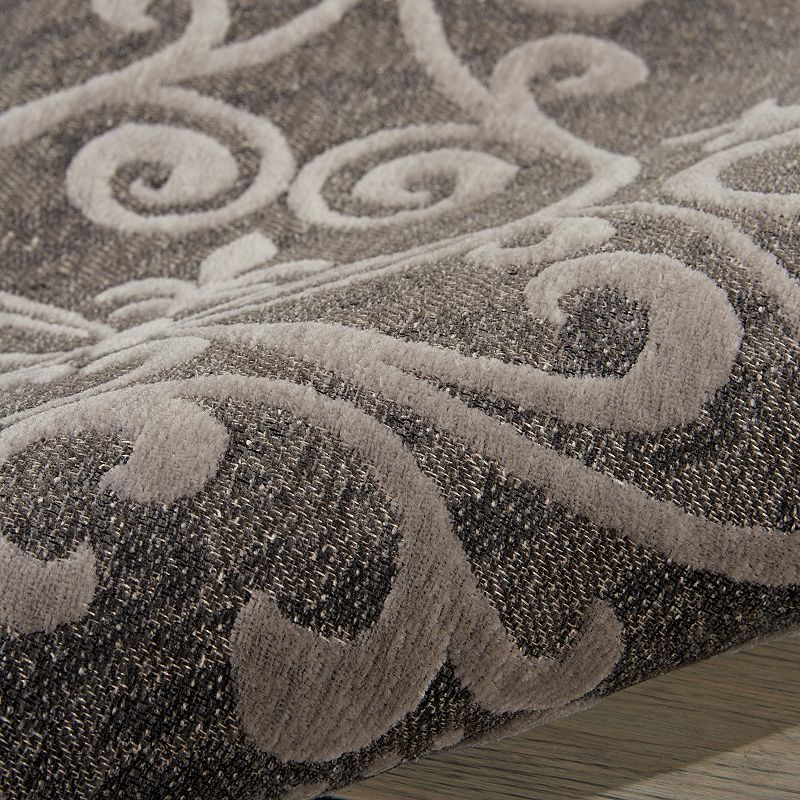 Nourison Damask Anchor Area Rug