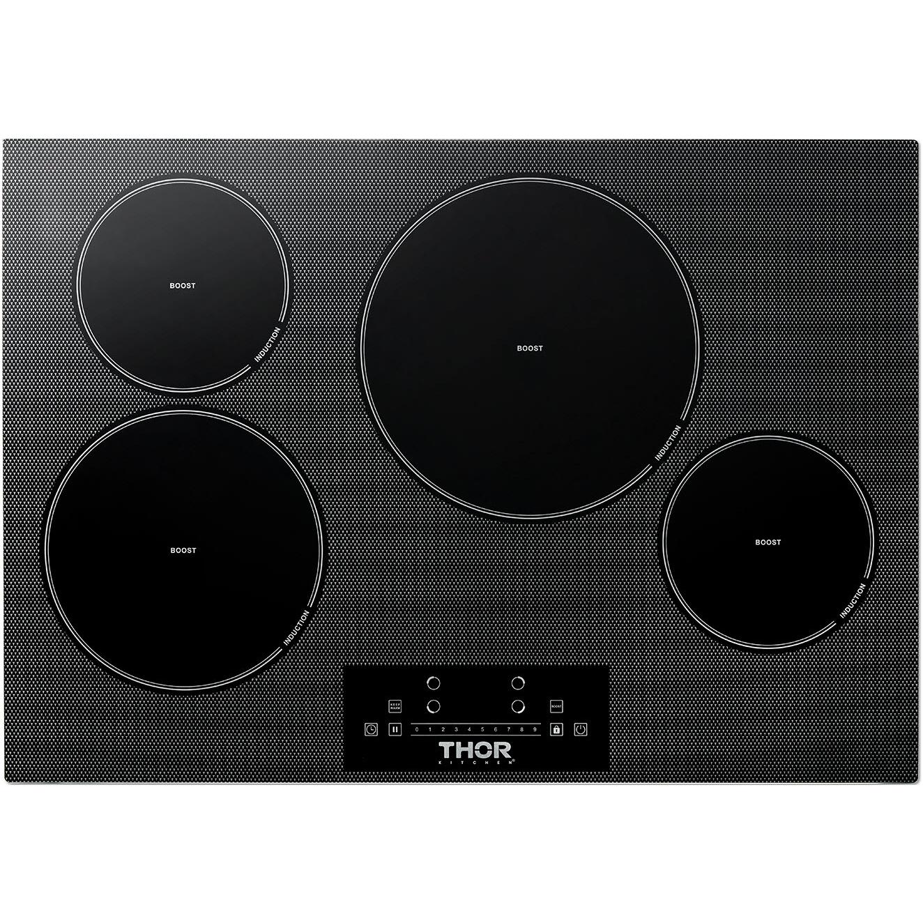 Thor Kitchen 30-Inch Built-In Induction Cooktop with 4 Elements TIH30