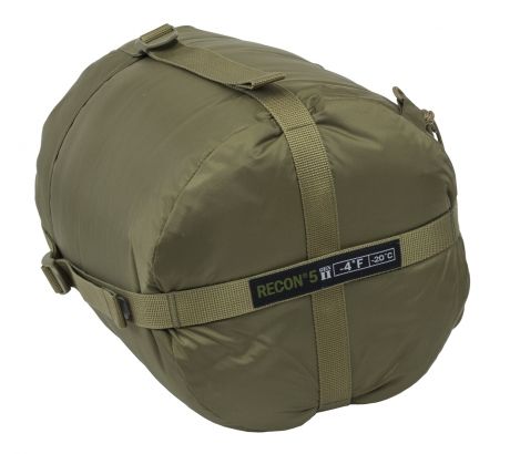 Elite Survival Systems Recon 5 Sleeping Bag, Coyote Tan, Rated to -4 Degrees Fah