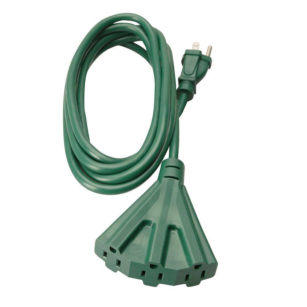 Woods 8 ft. 163 SJTW Tri-Source (Multi-Outlet) Yard Master Outdoor Extension Cord 2466