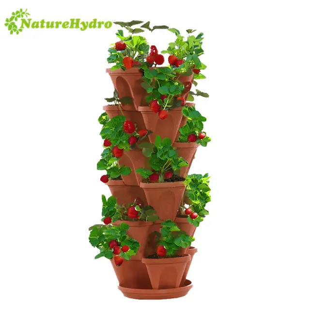 Vertical Tower Garden Planter Stacked Strawberry Pots