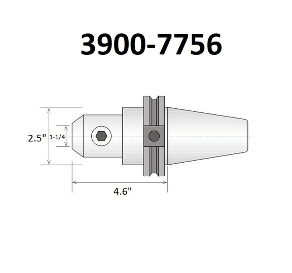 ABS Import Tools PRO SERIES 1 1/4 CAT 40 V FLANGE ...