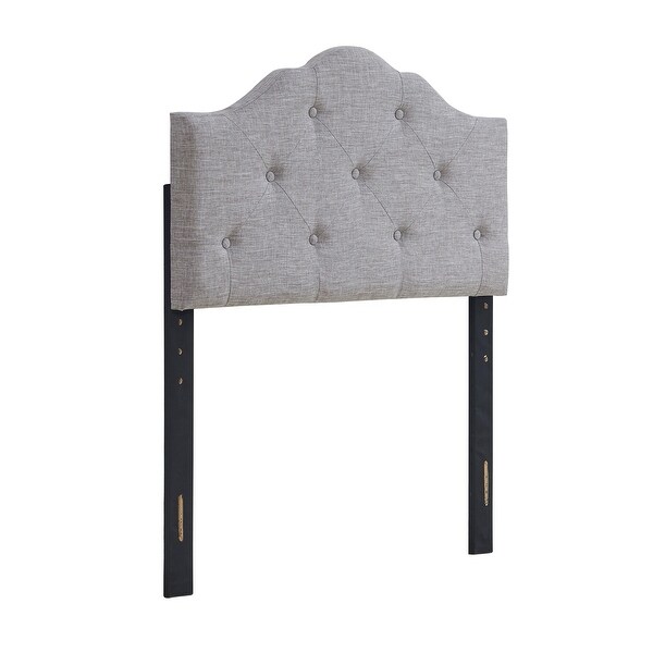 Charlie Upholstered Tufted Round Headboard - - 35372119