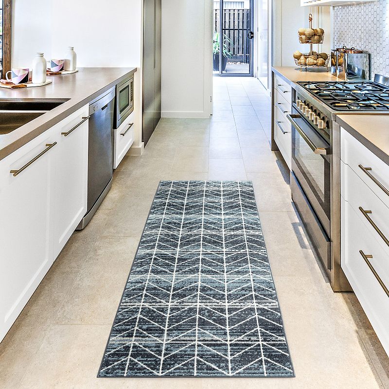 Everwash Treasure Arrow Modern Geometric Area Rug