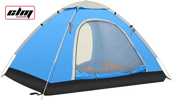 CLM 2 3 Person Lightweight Instant Durable Pop up Indoor Portable Outdoor Backyard Hiking Camping Tent