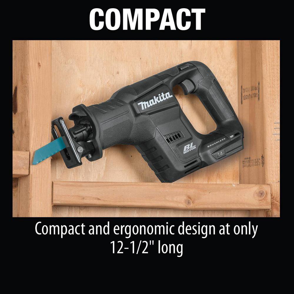 Makita 18V LXT Sub-Compact Lithium-Ion Brushless Cordless Variable Speed Reciprocating Saw (Tool-Only) XRJ07ZB