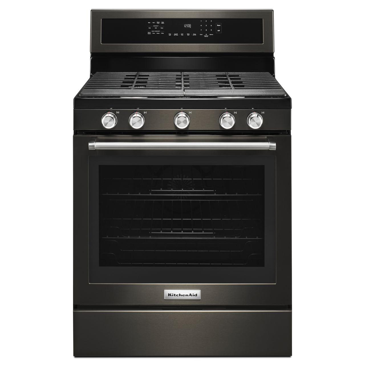 KitchenAid 30-inch Freestanding Gas Range KFGG500EBS