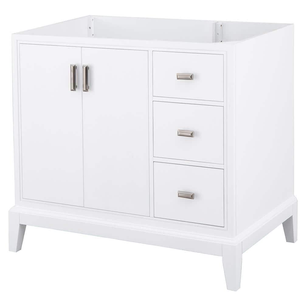 Home Decorators Collection Shaelyn 36 in W x 2175 in D Vanity Cabinet Only in White