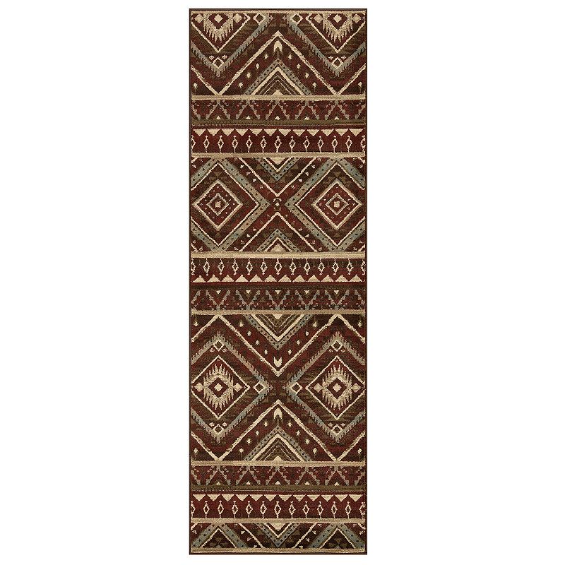 SUPERIOR Southwestern Rustic Medallion Power-Loomed Indoor Area Rug