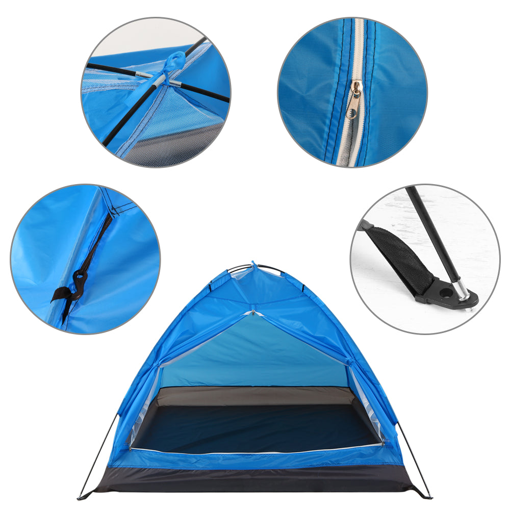 Tomshoo Camping Tent for 2 Person Single Layer Outdoor Portable Beach Tent