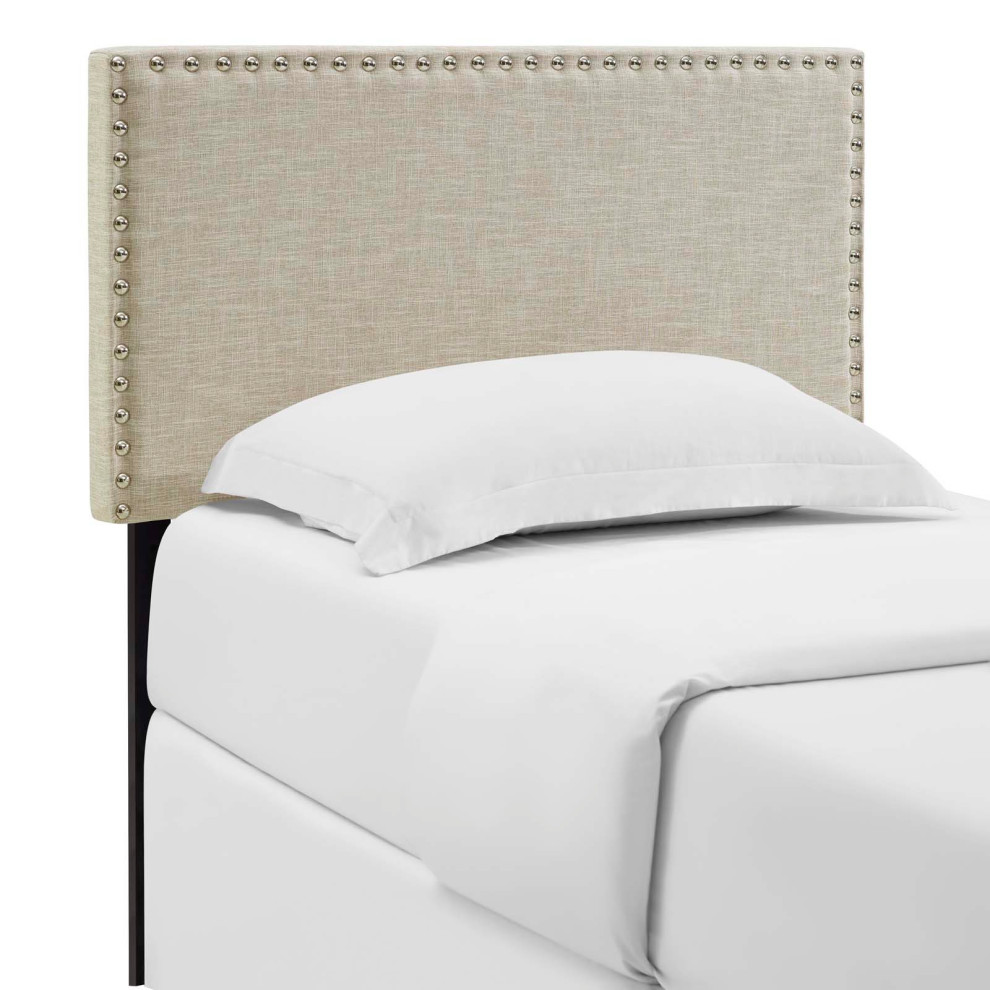 Phoebe Twin Upholstered Fabric Headboard   Transitional   Headboards   by Modway  Houzz