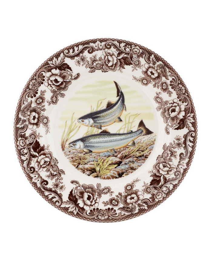 Spode Woodland King Salmon Dinner Plate