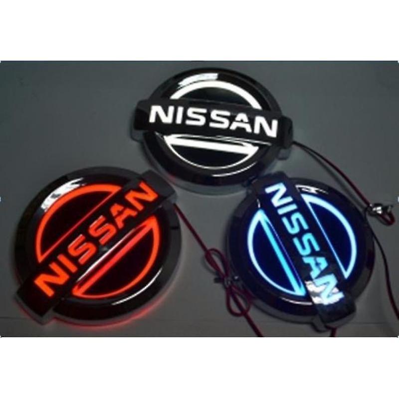 11.7*10.0cm Waterproof 5d Led Car Logo Light Auto Badge Rear Emblems Lamp For Nissan Livina