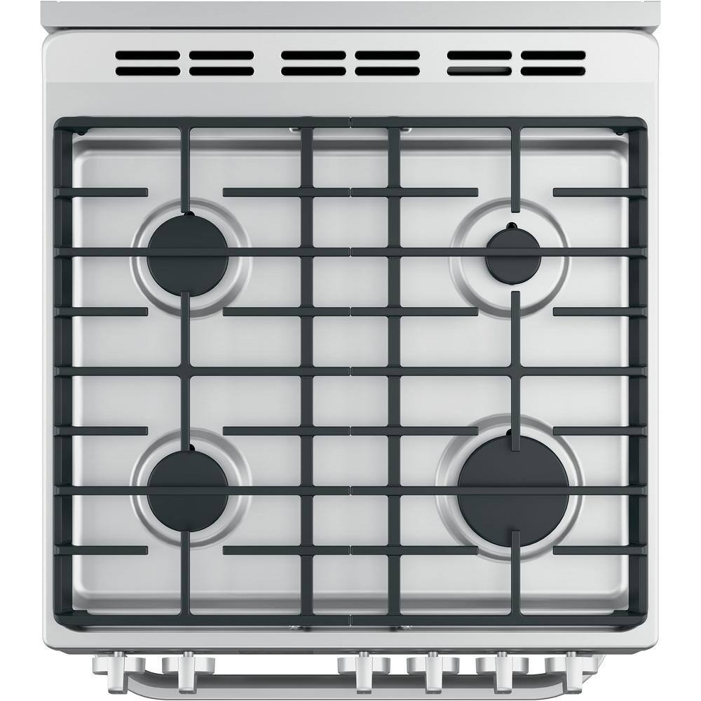 Haier 24 in. 2.9 cu. ft. Gas Range with Convection Oven in Stainless Steel QGAS740RMSS