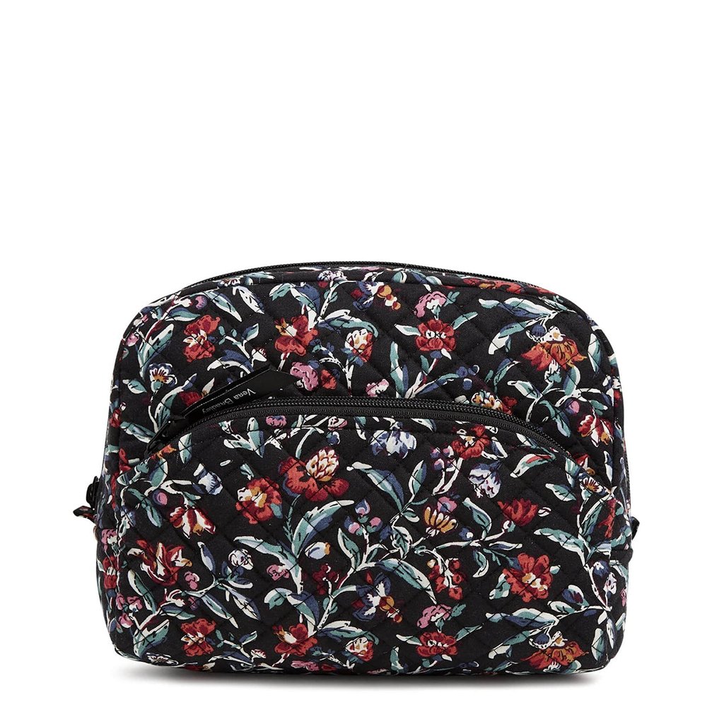 Vera Bradley  Large Cosmetic Bag in Perennials Noir