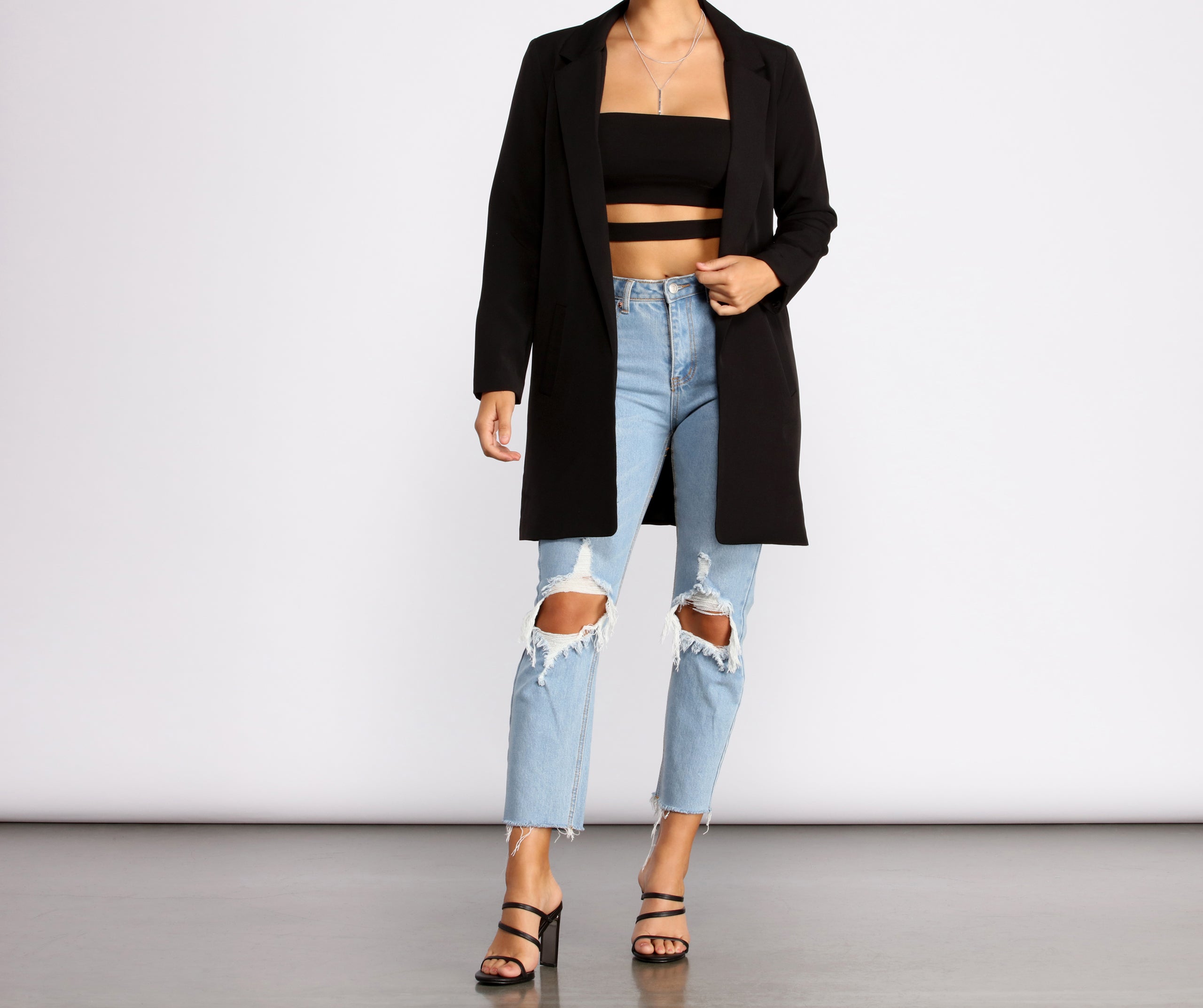 Pulling Power Moves Oversized Blazer