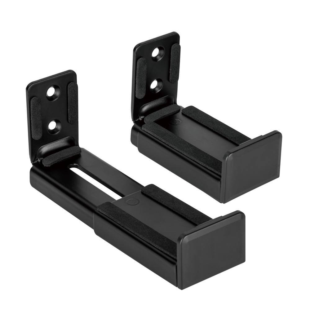 Commercial Electric 3.5 in.-6.1 in. D Adjustable Sound bar Wall Mount brackets Compatible with most Sound Bars MB-74672