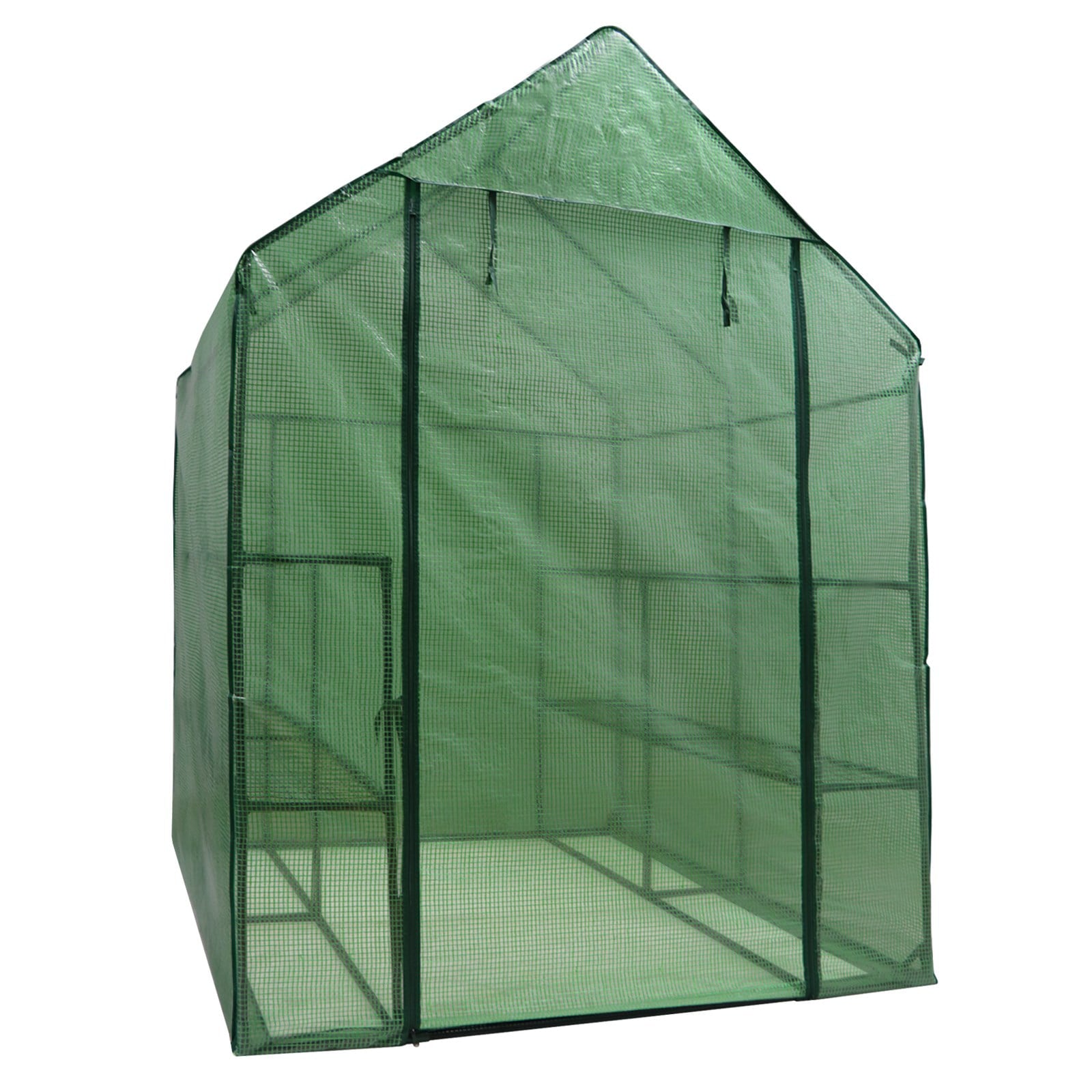 ZENY - 57" x 57" x 77" - 3-Tier 8 Shelves - Portable Mini Walk-In Greenhouse