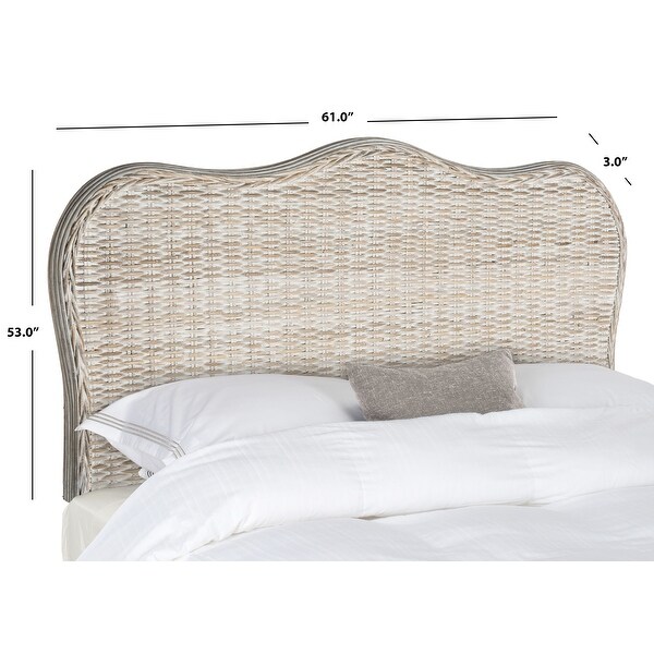 SAFAVIEH Imelda White Washed Headboard (Full) - - 14428243