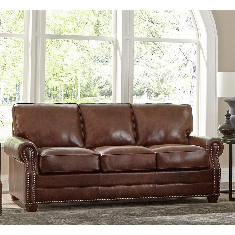 Made in USA Revo Top Grain Leather Sofa