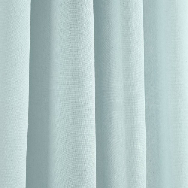 Set Of 2 84 quot x52 quot Faux Linen Grommet Window Curtain Panels Lush D cor