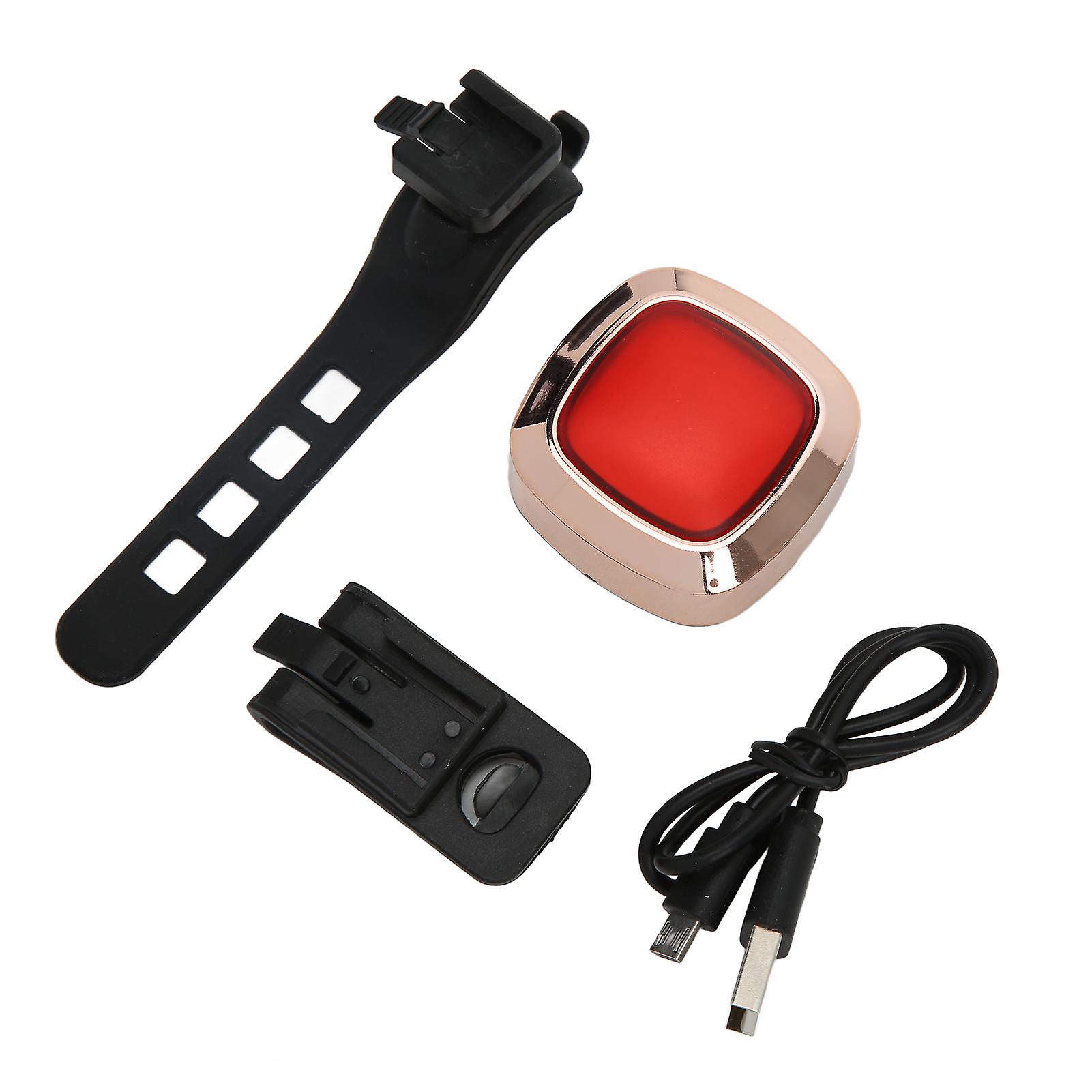 Intelligent Bike Tail Light With Usb Charging Cable Waterproof Safe Bicycle Tail Lights For Cycling