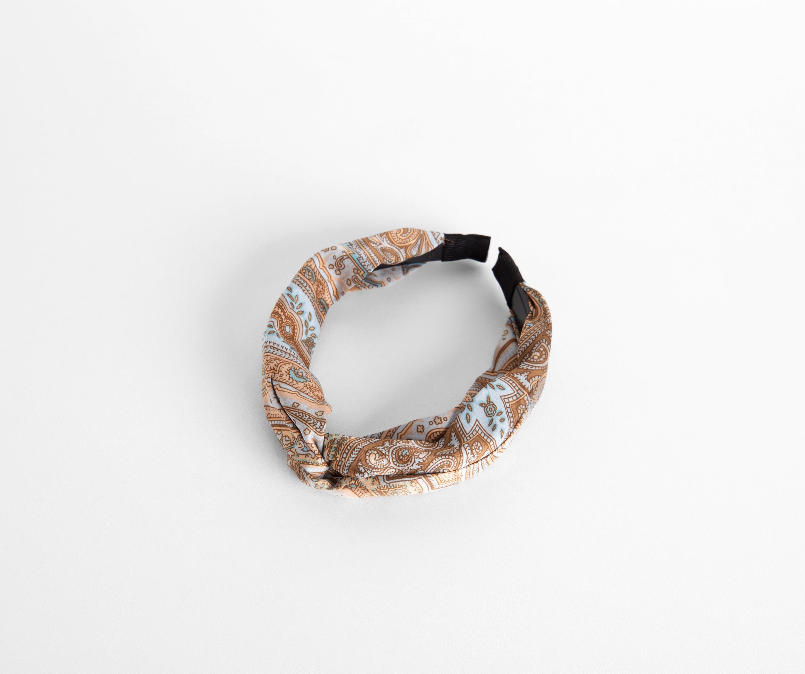 Paisley Satin Twist Headband