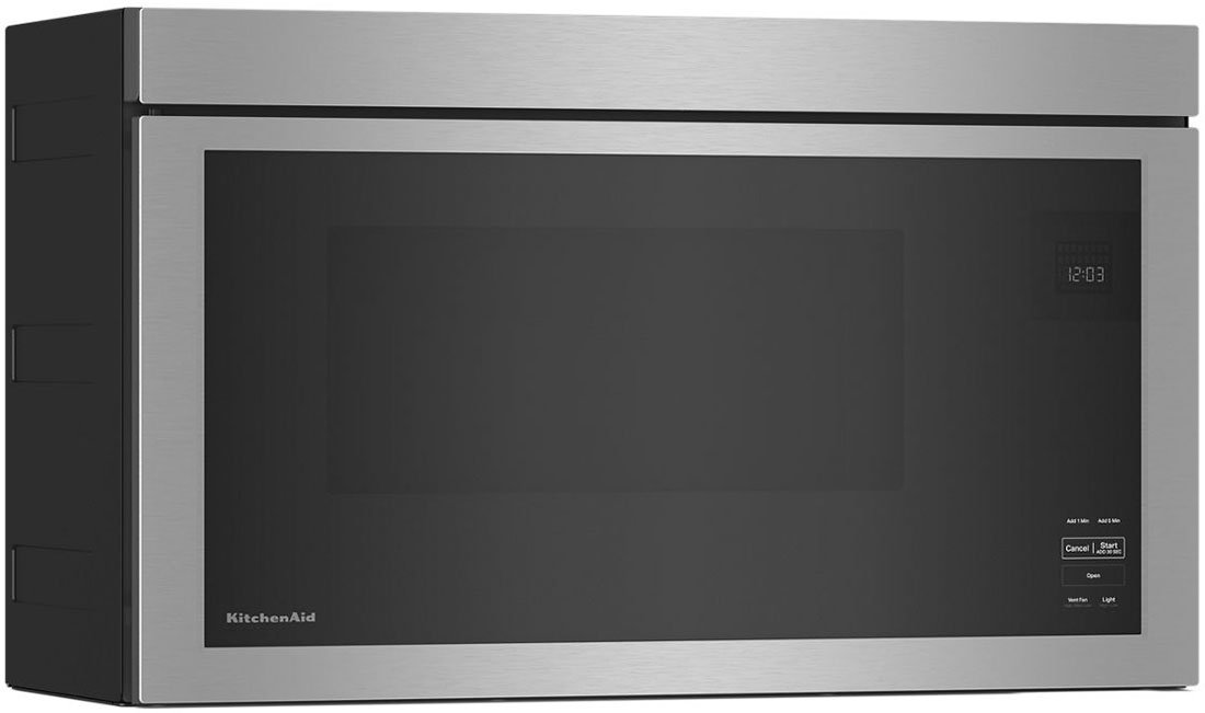 KitchenAid 1.1 Cu. Ft. Over-The-Range Microwave with Flush Built-In Design in Stainless Steel