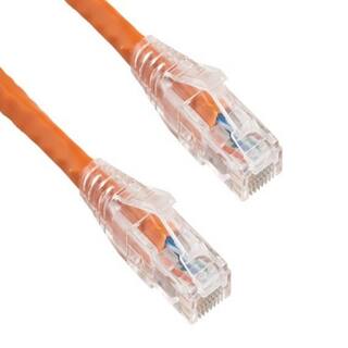 SANOXY 10 ft. Cat6 550 MHz UTP Ethernet Network Patch Cable with Clear Snagless Boot Orange SNX-CBL-LDR-C6117-5010