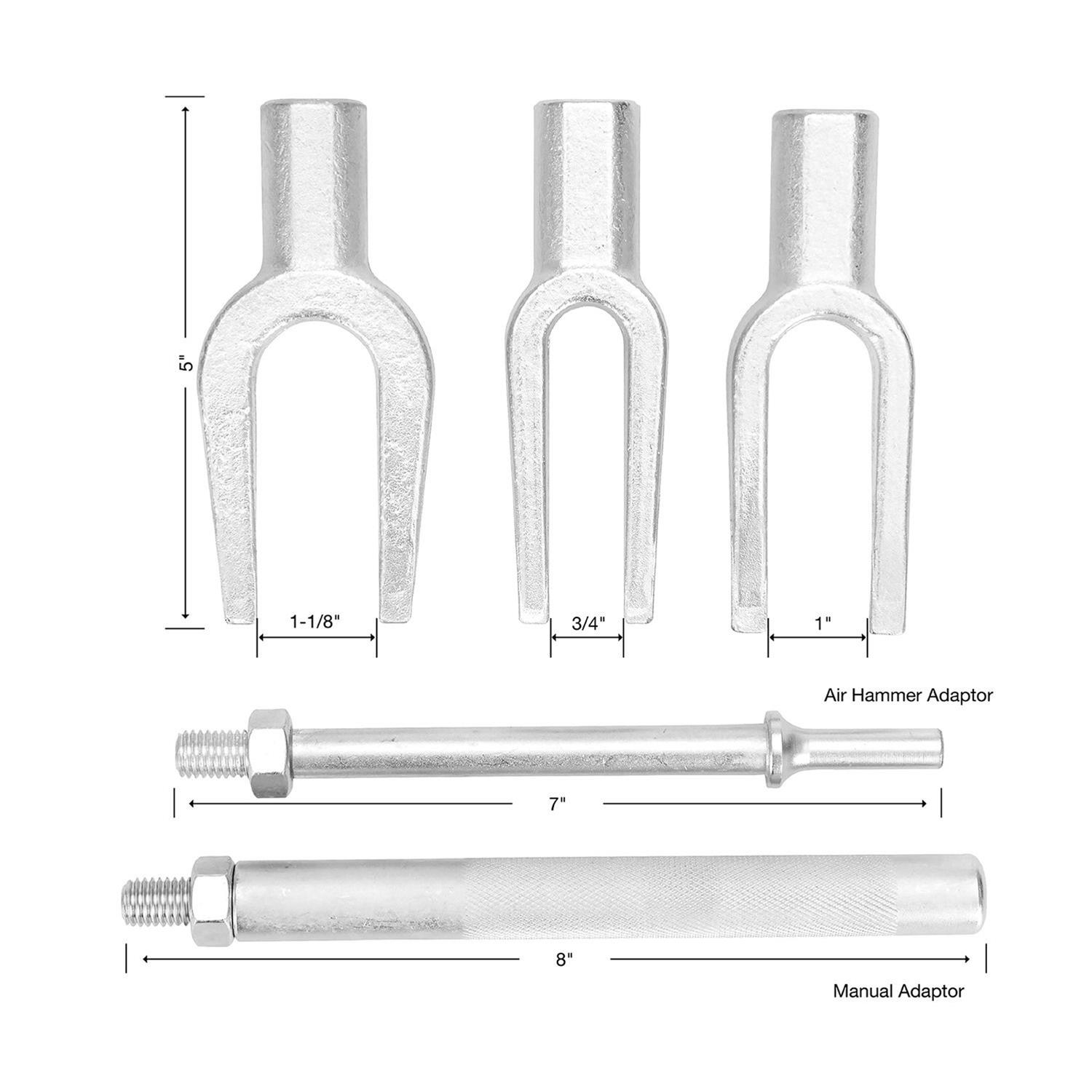 OEMTools 25261 OEM Automotive Tools 5-Piece Tie Rod and Ball Joint Separator Sets