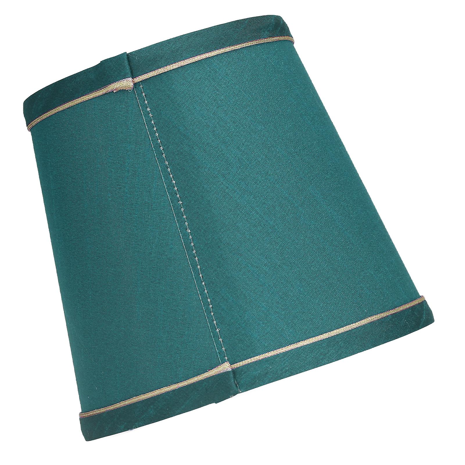 6PCS Fabric Lampshade Modern Simple Fabric Light Lampshade Phnom Penh Craftsmanship for E14 LampDark Green (PX198)