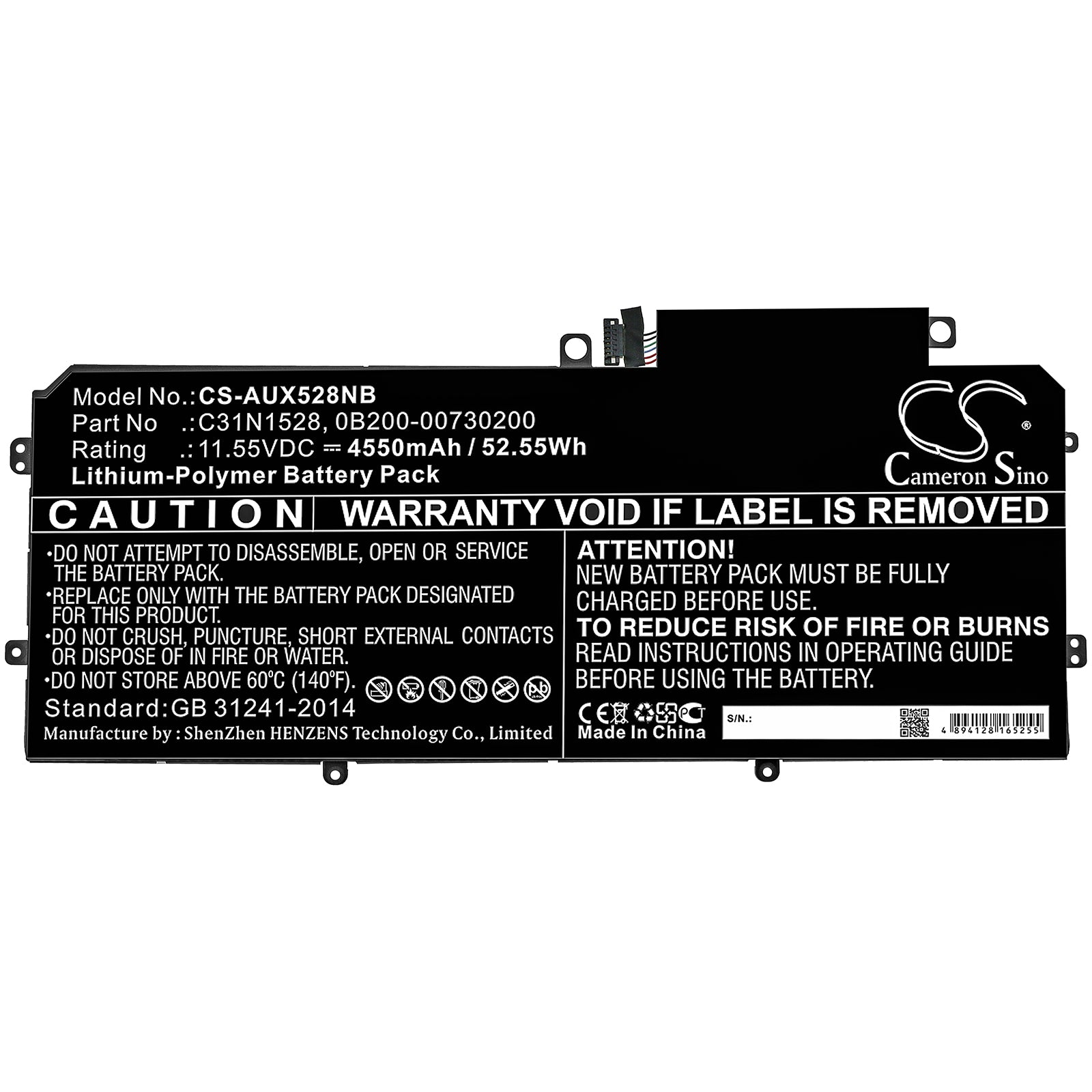 Asus Q324CA UX360CA UX360CA1A UX360CA1B UX360CA Replacement Battery BatteryClerkcom Laptop and Notebook