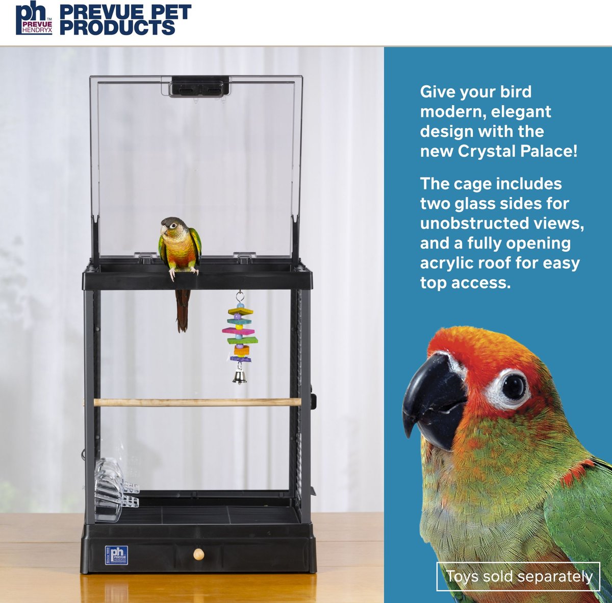 Prevue Pet Products Crystal Palace Bird Cage